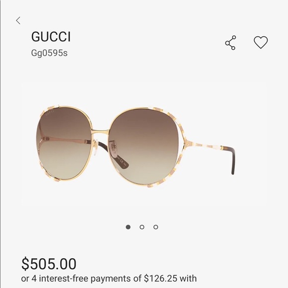 SOLD Gucci oversized women’s sunglasses - Picture 1 of 6